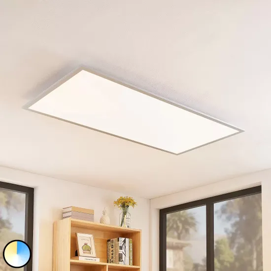 Lindby Zento LED Panel, CCT, Remote Control, Dimmable
