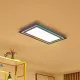 Lucande LED-Panel Leicy, Nickel, 80 cm, RGBIC, CCT