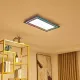 Lucande LED-Panel Leicy, Nickel, 80 cm, RGBIC, CCT