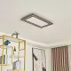 Lucande LED-Panel Leicy, Nickel, 80 cm, RGBIC, CCT