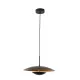 Lindby LED Pendant Light Tiama, Metal, Black/Gold, Ø 40 cm