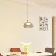 Lucande LED Pendant Light Dain, Single-Light, Smoke Gray, Glass