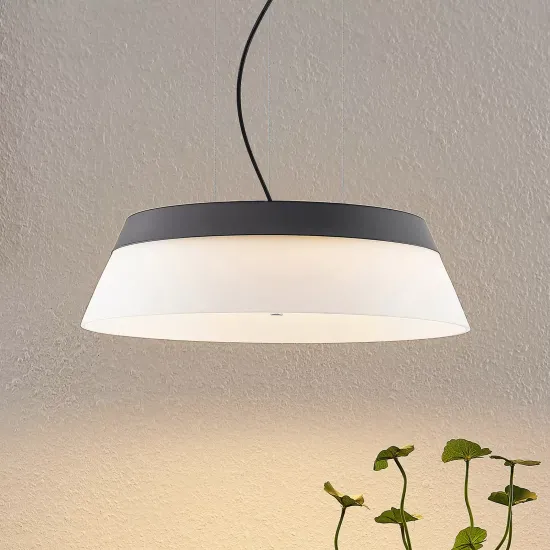 Lucande Jusanna LED Pendant Light, Clear Glass