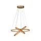 LED Pendant Light Eternity, Gold-Colored, Bamboo, Ø 50 cm
