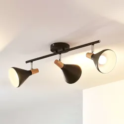 Lindby Spotlight Arina, 53 cm, Black, 3-Light, E14