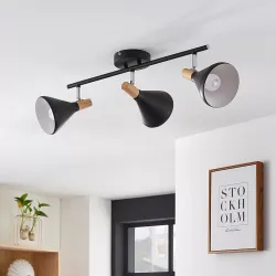 Lindby Spotlight Arina, 53 cm, Black, 3-Light, E14