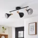 Lindby Spotlight Arina, 53 cm, Black, 3-Light, E14