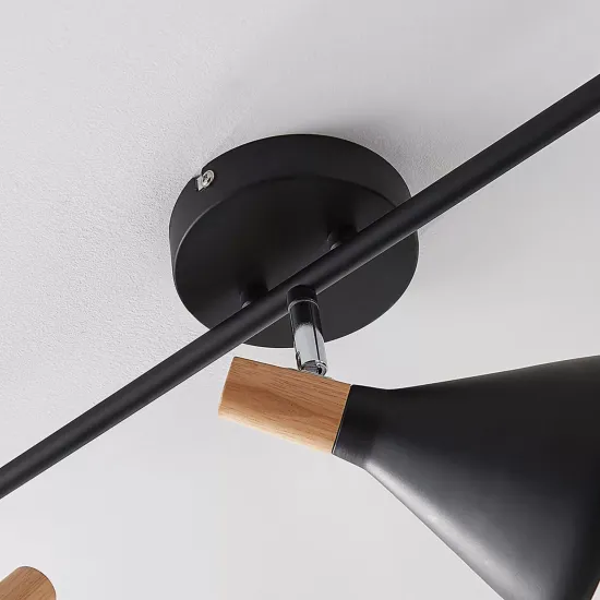 Lindby Spotlight Arina, 53 cm, Black, 3-Light, E14