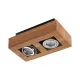 Arcchio Spotlight Vince, 25 cm, Wood-Colored, Metal, GU10