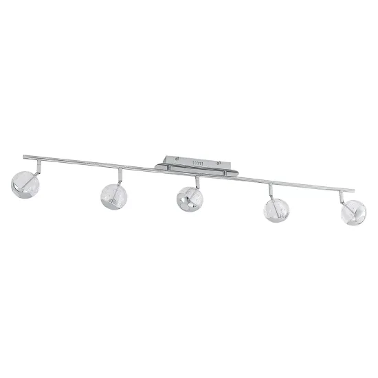 Lucande Kilio LED Spotlight, 5-Light, Chrome