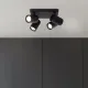 LED Ceiling Spotlight Marty, 22 cm Length, Sand Black, 4-Light