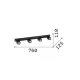 Ideal Lux Ceiling Spot Rudy Square, Black, 4-Light, Metal