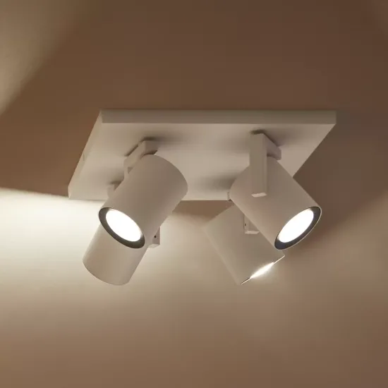 Philips Hue LED Spotlight Argenta, White, 4-Light, RGB CCT