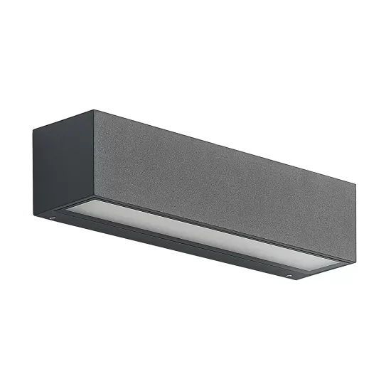 Arcchio LED Wall Lamp Lengo, 25 cm, Anthracite, Single-Light, CCT