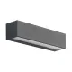 Arcchio LED Wall Lamp Lengo, 25 cm, Anthracite, Single-Light, CCT