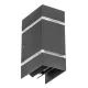 Outdoor Wall Lamp Cremona, Effect Stripes, Height 19.5 cm