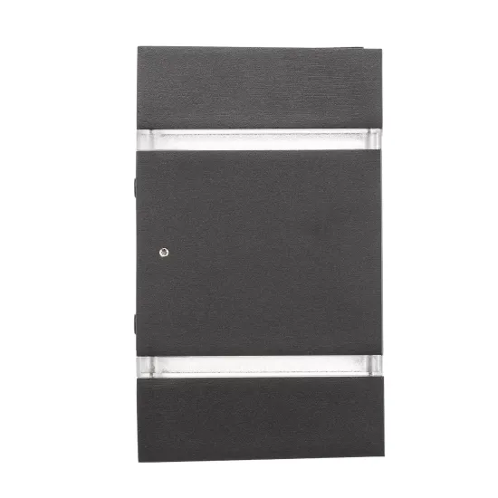 Outdoor Wall Lamp Cremona, Effect Stripes, Height 19.5 cm