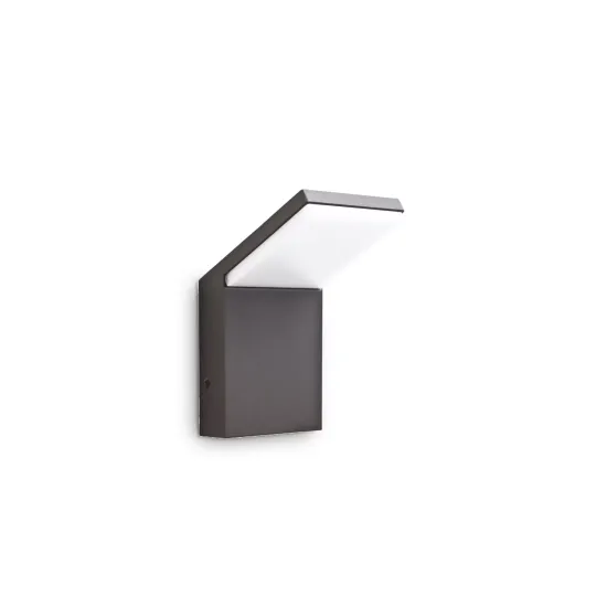 Ideal Lux LED Outdoor Wall Light Style, Anthracite, Aluminum, 4000K