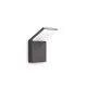 Ideal Lux LED Outdoor Wall Light Style, Anthracite, Aluminum, 4000K