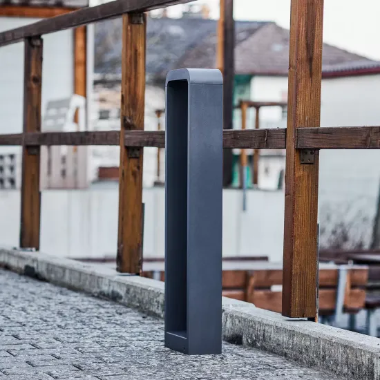 Lindby LED Pathway Light Emima, 80 cm, Anthracite, Aluminum