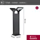 Paulmann LED Pathway Light Juntea, Anthracite, Sensor, 2-Light