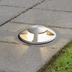 LED Recessed Ground Spotlight Anina, Aluminum