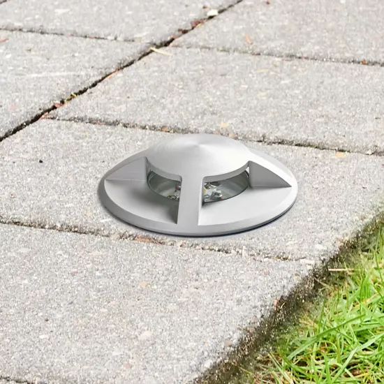 LED Recessed Ground Spotlight Anina, Aluminum