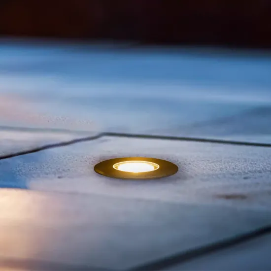 BRUMBERG Hybrid Flat LED Recessed Floor Luminaire, 11cm