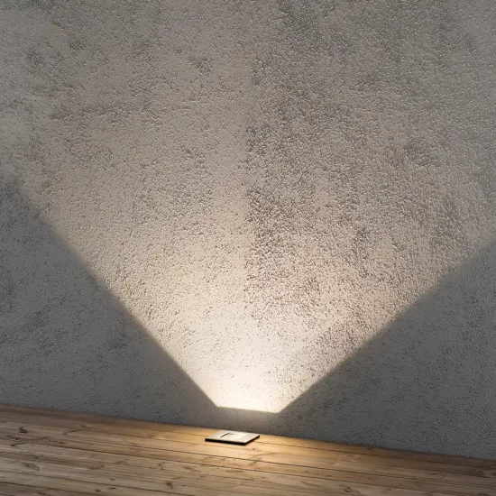 Malte LED recessed floor spotlight, flexible beam angle, 9W