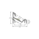 BRUMBERG corner profile for mounting, 2 meters in length, white
