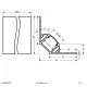 EVN APFL3 aluminum tile corner profile, interior, 200 cm x 4.3 cm