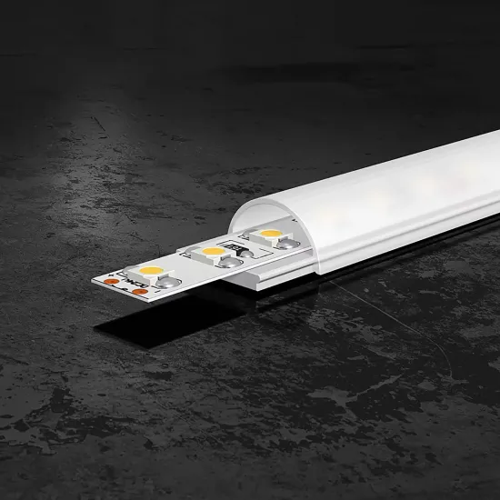 EVN APFLAT5 aluminum profile, 200 cm, with a rounded cover