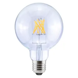 SEGULA LED Globe G150, E27, 6.5W, 2700K, dimmable, clear