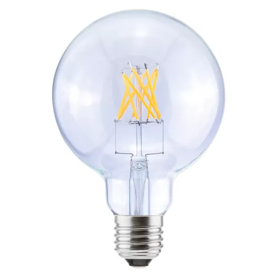 SEGULA LED Globe G150, E27, 6.5W, 2700K, dimmable, clear