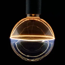 SEGULA LED Globe Illusion, E27, G145, blue/amber, 6W, 1900K, dimmable