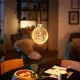 Philips E27 Giant LED globe lamp, 7W, gold, dimmable