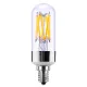 SEGULA LED lamp Tube, E14, 6.7W, 2700K, dimmable, clear, 2-pack