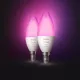 Philips Hue candle White & Color Ambiance, E14, 5.3W, 2-pack