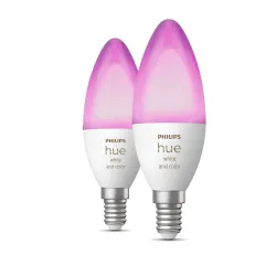 Philips Hue candle White & Color Ambiance, E14, 5.3W, 2-pack