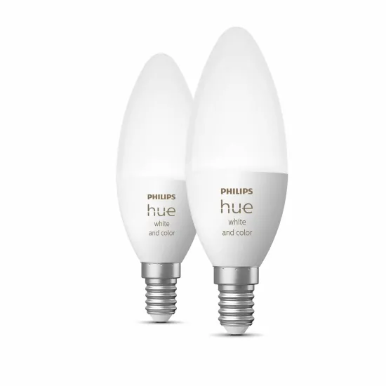 Philips Hue candle White & Color Ambiance, E14, 5.3W, 2-pack