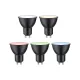Paulmann LED GU10, 4.8W, 350 lm, Zigbee, black, 3-pack