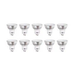 Lindby LED reflector GU10, 5W, clear, 3000K, 55°, 20-pack