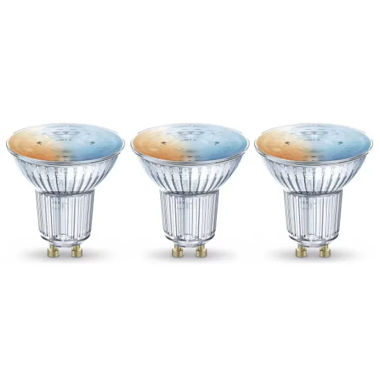 LEDVANCE SMART+ WiFi GU10 reflector, 4.9W, CCT, 12-pack