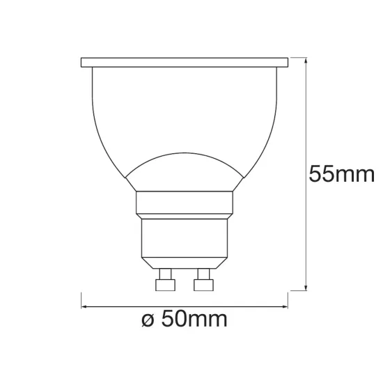 LEDVANCE SMART+ WiFi GU10 reflector, 4.9W, CCT, 12-pack