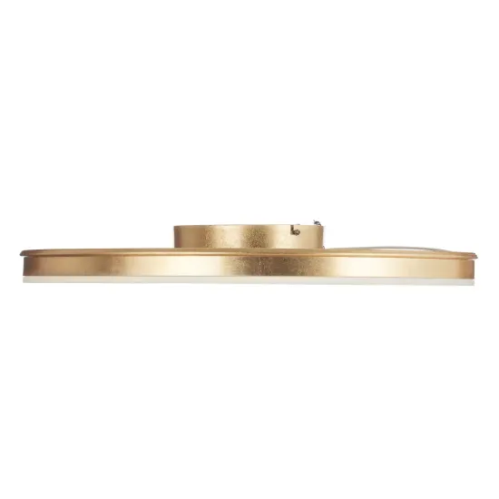 Helestra Sona LED ceiling light, dimmable, Ø60 cm, gold