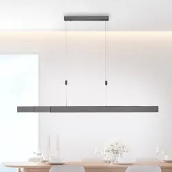 PURE Moto LED pendant light with dimmer, gray