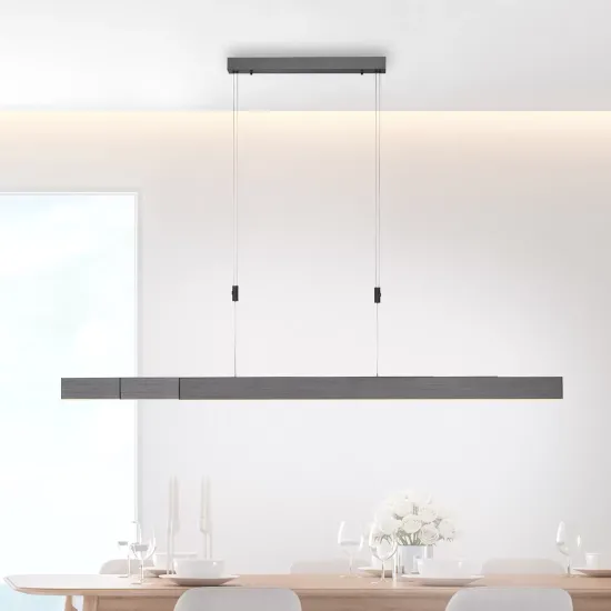PURE Moto LED pendant light with dimmer, gray