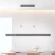PURE Moto LED pendant light with dimmer, gray