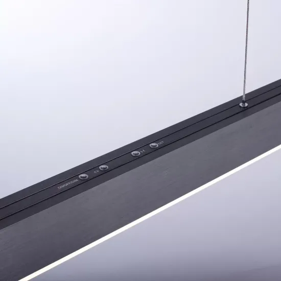 PURE Moto LED pendant light with dimmer, gray