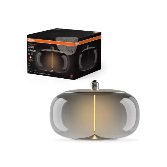 OSRAM Vintage 1906 Big Elipse, smoke, E27, 1800K, filament